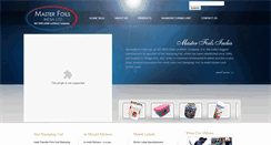 Desktop Screenshot of masterfoils.com